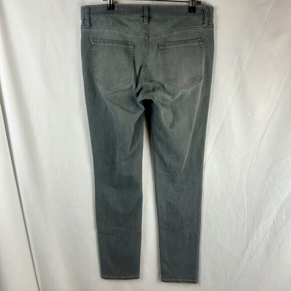 LOFT Modern Skinny Denim Jeans Women 29 / 8 Gray Mid Rise Stretch Classic Boho - Picture 4 of 8